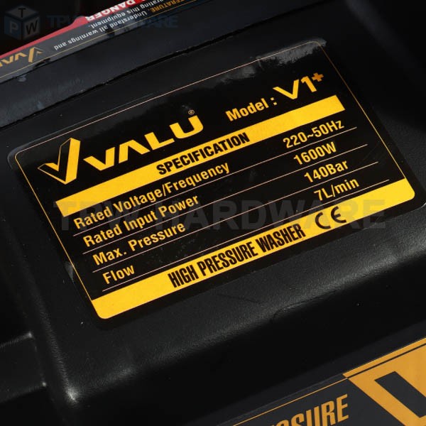 VALU รุ่น V1+เครื่องฉีดน้ำแรงดันสูง แรงดัน 140 บาร์