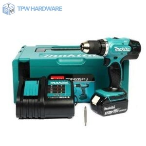 MAKITA สว่านไขควงไร้สาย 18 โวลต์ รุ่น DDF453SF1J รวมแบตและแท่นชาร์จ