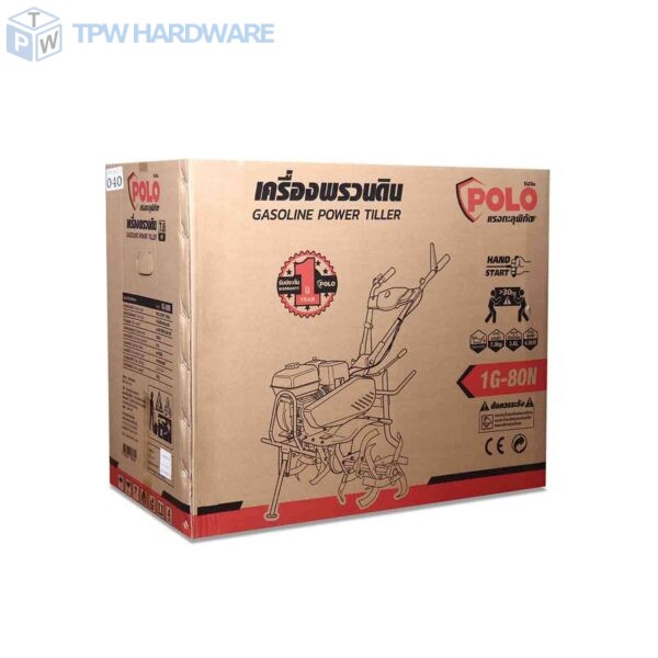 POLO เครื่องพรวนดิน สตาร์ทมือ เครื่องยนต์ 7.0 แรงม้า (212 ซีซี) แรงม้า รุ่น 1G-80N