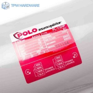 POLO มอเตอร์ไฟฟ้า 1/3 แรงม้า 220V 4P รุ่น PL-1/3 ขนาดเพลาออก 14 มม.