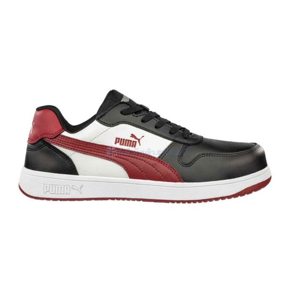 รองเท้าเซฟตี้ PUMA รุ่น HERITAGE FRONTCOURT BLACK-RED LOW